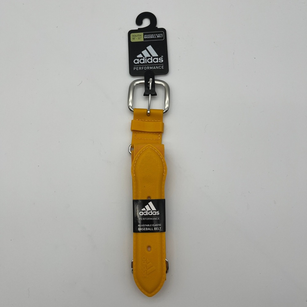 Adidas Baseball Belt Youth OSFM Gold Performance Adjustable Elastic BBA91GD